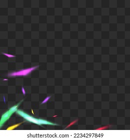 Fondo transparente del vector de insel brillante. Diseño de Glamour Neon Flare. Borde festivo de desenfoque brillante. Cartel Glint Light Glitter.