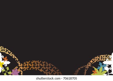 Glow tradition flower frame