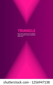 glow triangle background. suitable for cover design