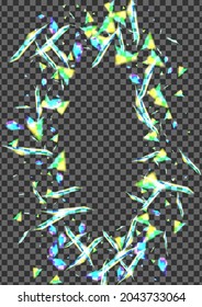 Glow Twinkle Background Transparent Vector. Shimmer Banner Template. Blue Digital Design. Bright Glittery. Bokeh Explosion Texture.