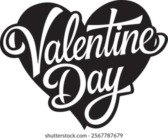 Valentine’s Glow Typography with Heart