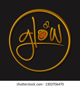 glow vector logo design inspiration