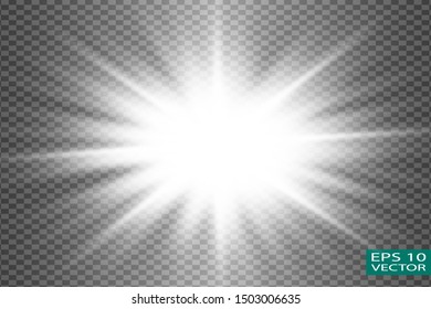 Glow White Light Effect Set, Lens Flare 