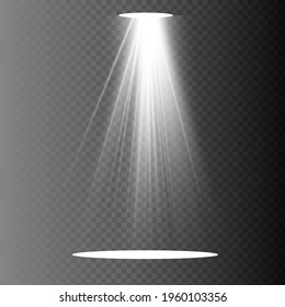 Glow white light effect set, lens flare, explosion, glitter, line, sun flash, spark and stars. Abstract special effect element design.
