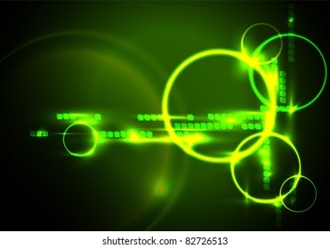 Glowing abstract background