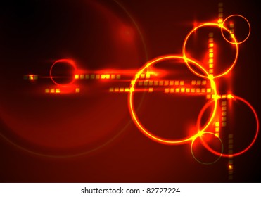 Glowing abstract background
