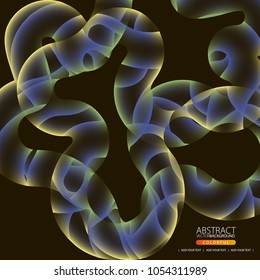 Glowing abstract background for design