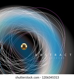 Glowing abstract background for design