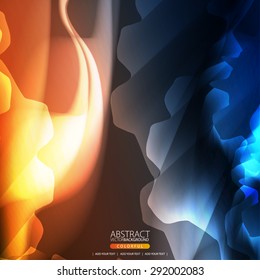 Glowing abstract background for design