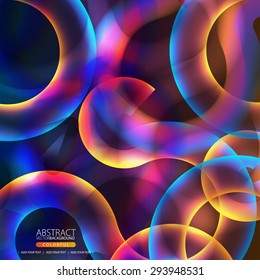 Glowing abstract background for design