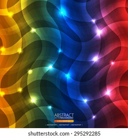 Glowing abstract background for design
