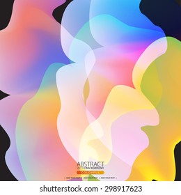 Glowing abstract background for design