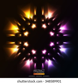 Glowing abstract background for design