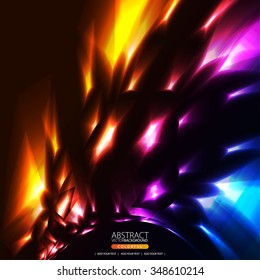 Glowing abstract background for design