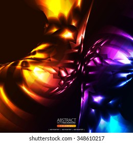 Glowing abstract background for design