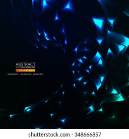 Glowing abstract background for design