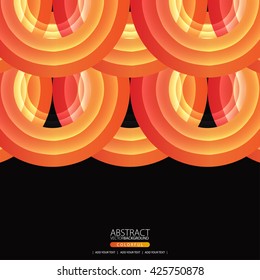 Glowing abstract background for design
