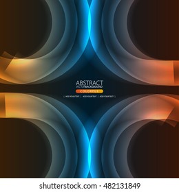 Glowing abstract background for design