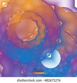 Glowing abstract background for design