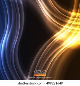Glowing abstract background for design