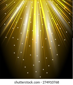 glowing abstract background with stars and rays