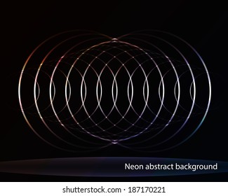 Glowing abstract background. Vector illustration.