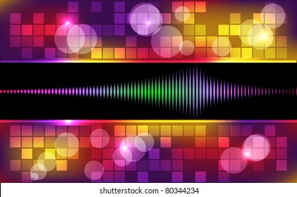 Glowing abstract background. Vector illustration.