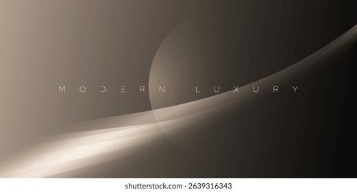 Glowing abstract bronze background with sweeping curves and radiant light effects. A refined and modern design perfect for luxury branding, digital presentations, elegant invitations, and visual art.