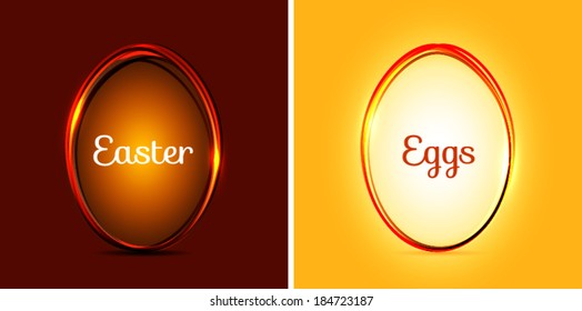 Glowing Abstract Design for Easter Day