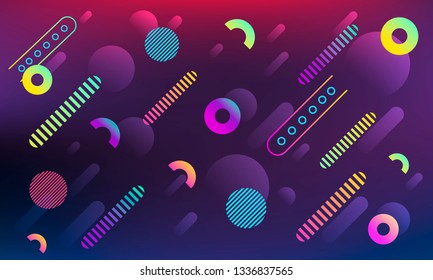 Glowing abstract geometrical background. Vector illustration