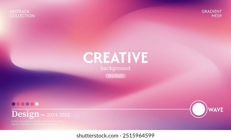 Glowing abstract liquid wave texture background. Gradient pastel colors. The effect of combining dark and light colors. Modern design template for web cover, advertising banner, poster,