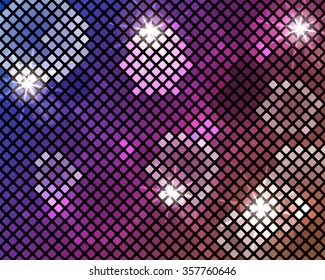 Glowing abstract mosaic background.Vector illustration