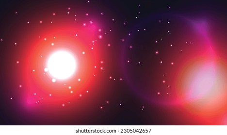 Glowing Abstract Particles background colorful