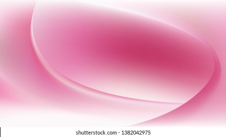 Glowing Abstract Pink and White Wave Background