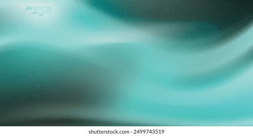 Glowing abstract technology dark background teal blue green black color grainy texture gradient web header banner design.