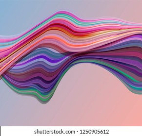 Glowing abstract wave background