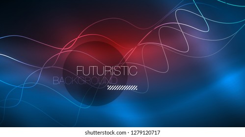 Abstrakte Welle mit dunkler, glänzender Bewegung, Weihnachten- und Neujahrsmagie. Abstrakter Vektorgrafik-Hintergrund