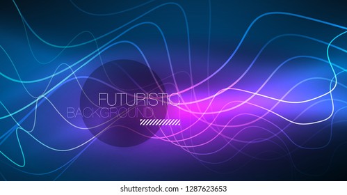 Abstrakte Welle mit dunkler, glänzender Bewegung, Weihnachten- und Neujahrsmagie. Abstrakter Vektorgrafik-Hintergrund