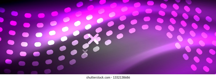 Brillante ola abstracta en movimiento oscuro y brillante, Navidad y Año Nuevo mágico luz espacial. Fondo abstracto Vector Techno