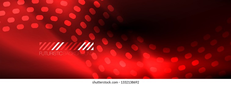 Brillante ola abstracta en movimiento oscuro y brillante, Navidad y Año Nuevo mágico luz espacial. Fondo abstracto Vector Techno