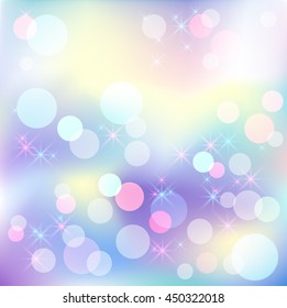 Glowing  background with boke and sparkle stars