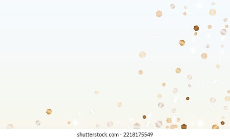 Glowing Background with Confetti of Glitter Particles. Sparkle Lights Texture. Christmas pattern. Light Spots. Star Dust. Explosion of Confetti. Design for Advertisement.