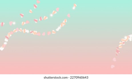 Glowing Background with Confetti of Glitter Particles. St. Valentine Day. New Year pattern. Light Spots. Explosion of Confetti. Glitter Vector Illustration. Design for Invitation.