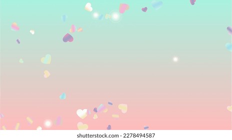 Glowing Background with Confetti of Glitter Particles. St. Valentine Day. Anniversary pattern. Light Spots. Explosion of Confetti. Glitter Vector Illustration. Design for Advertisement.