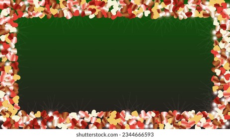 Glowing Background with Confetti of Glitter Particles. Sparkle Lights Texture. Birthday pattern. Light Spots. Star Dust. Explosion of Confetti. Design for Web.