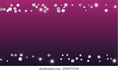 Glowing Background with Confetti of Glitter Particles. Sparkle Lights Texture. Celebration pattern. Light Spots. Star Dust. Explosion of Confetti. Design for Magazine.