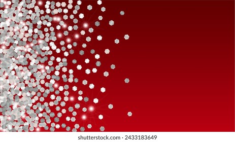 Fondo brillante con confeti de partículas brillantes. Textura de luces brillantes. Patrón de Año Nuevo. Puntos de luz. Polvo de estrellas. Explosión de confeti. Diseño para Flyer.