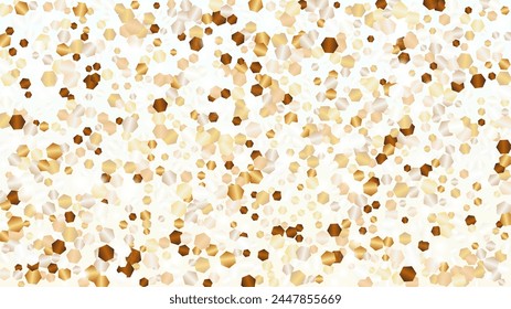 Glowing Background with Confetti of Glitter Particles. Sparkle Lights Texture. New Year pattern. Light Spots. Star Dust. Explosion of Confetti. Design for Poster.