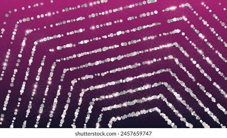 Fondo brillante con confeti de partículas brillantes. Textura de luces brillantes. Patrón de celebración. Puntos de luz. Polvo de estrellas. Explosión de confeti. Diseño para la venta.