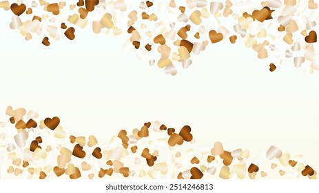 Glowing Background with Confetti of Glitter Particles. St. Valentine Day. Anniversary pattern. Light Spots. Explosion of Confetti. Glitter Vector Illustration. Design for Web.